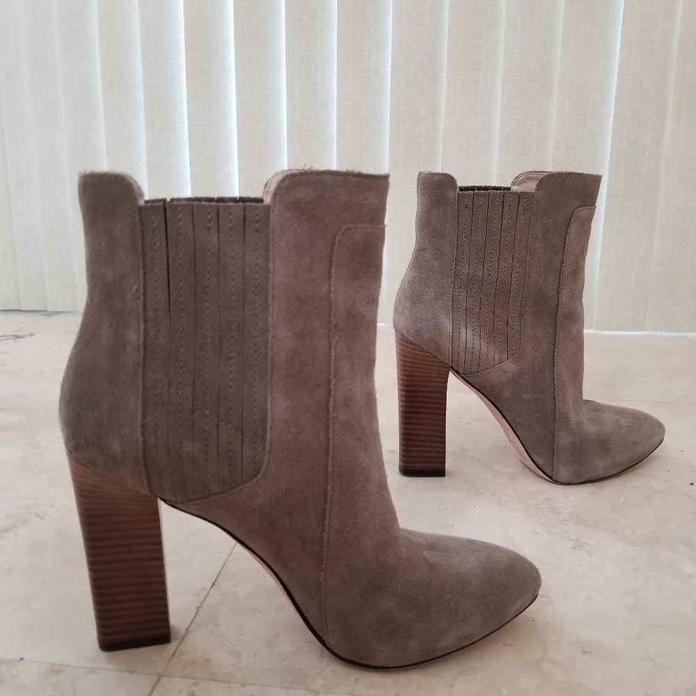 Suede High Heel Boots